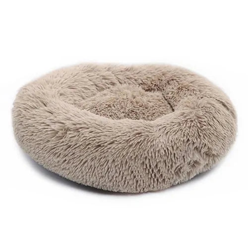 Cozy Round Pet Lounger Bed for Large Dogs and Cats