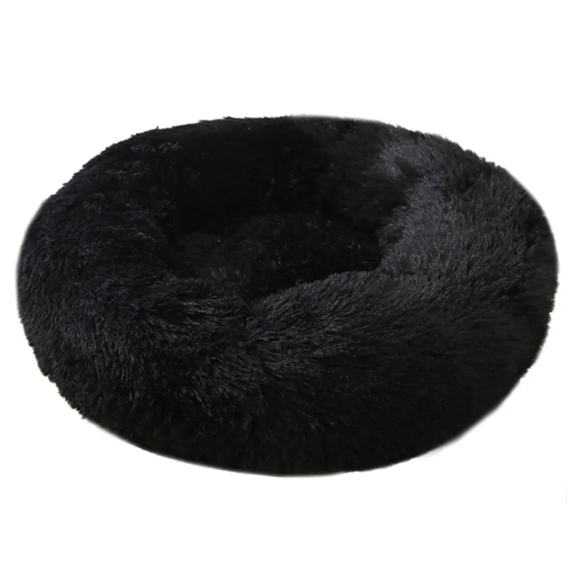 Cozy Round Pet Lounger Bed for Large Dogs and Cats