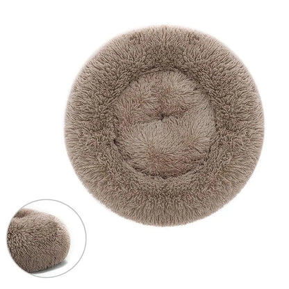 Cozy Round Pet Lounger Bed for Large Dogs and Cats