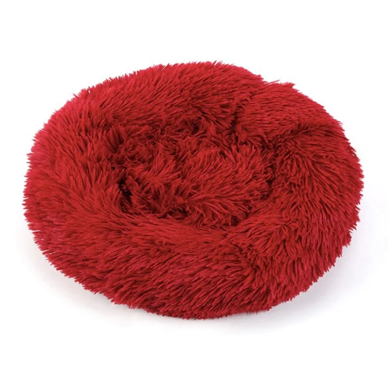 Cozy Round Pet Lounger Bed for Large Dogs and Cats